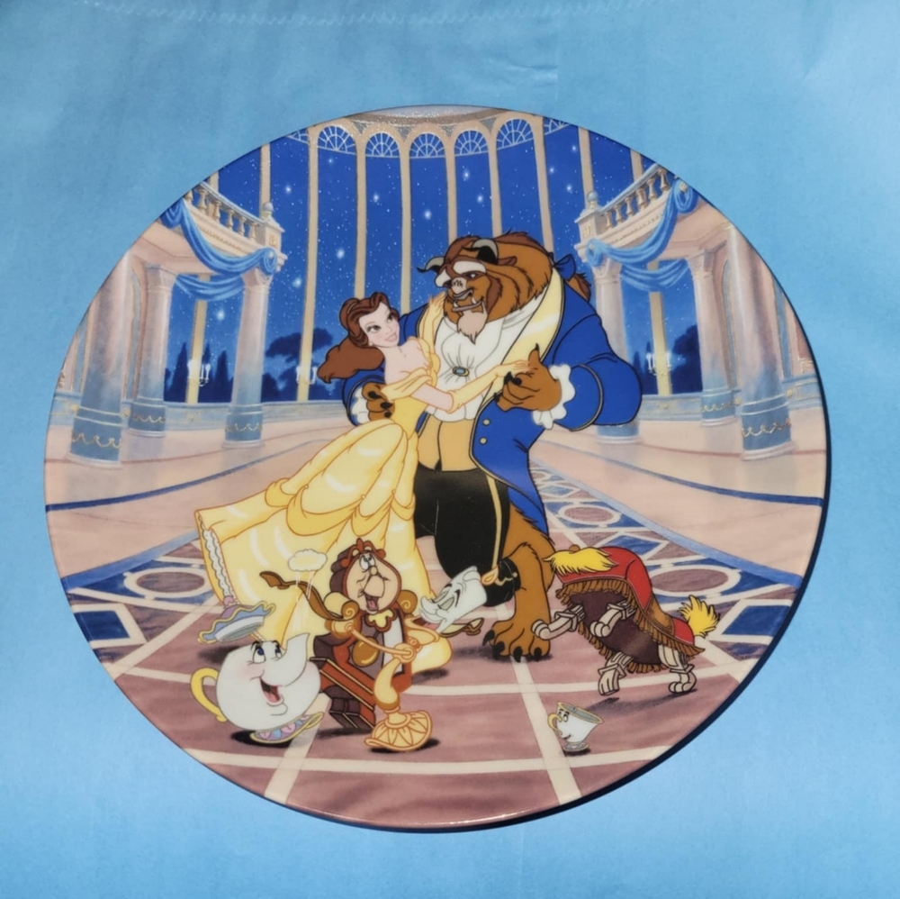 Beauty and the Beast Decorative Plate Love's First Dance